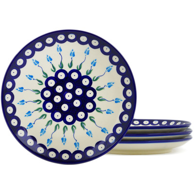 Set of 4 dessert plates 