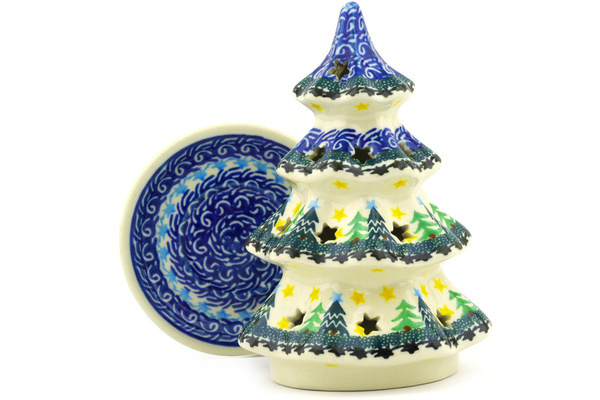 Christmas Tree Candle Holder 6"