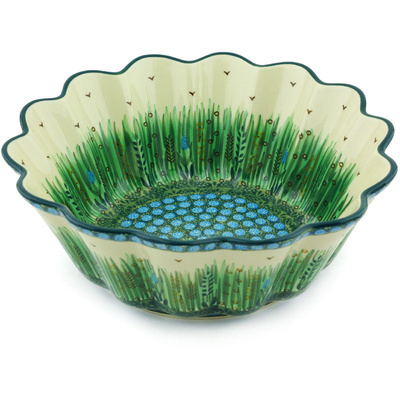 Scalloped Fluted Bowl 11"