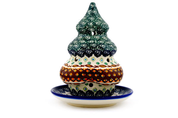 Christmas Tree Candle Holder 7"
