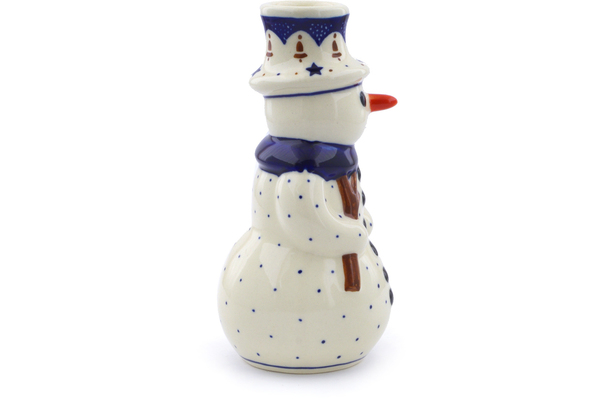 Snowman Candle Holder 6"