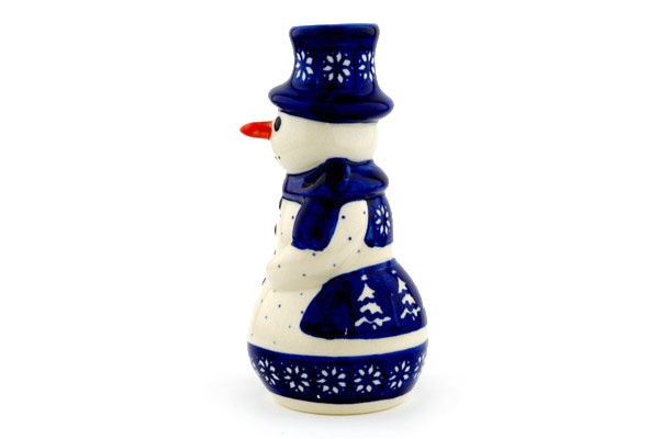 Snowman Candle Holder 6"