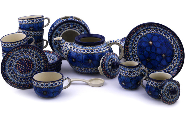 Dessert Set for 6 with Heater 40 oz