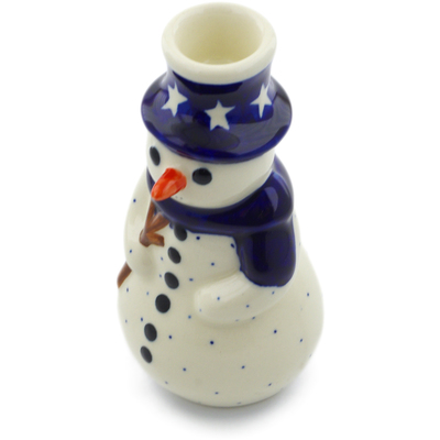 Snowman Candle Holder 6"
