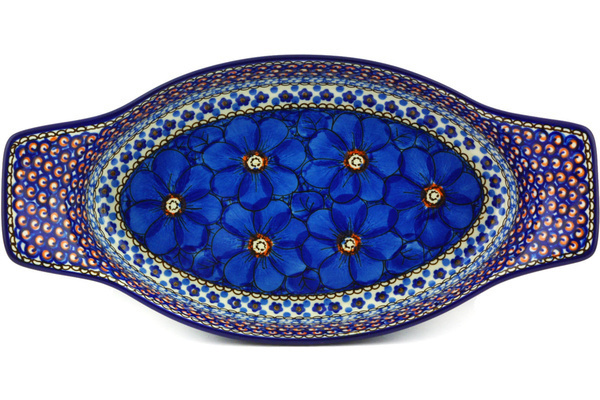 Oval Baker with Handles 13"