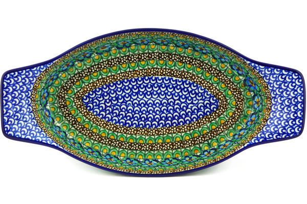 Oval Baker with Handles 13"