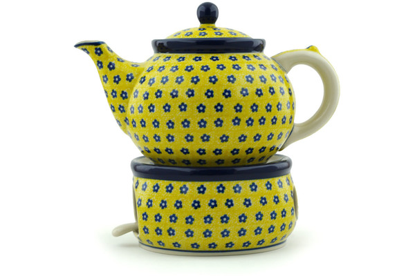 Tea or Coffee Pot with Heater 40 oz