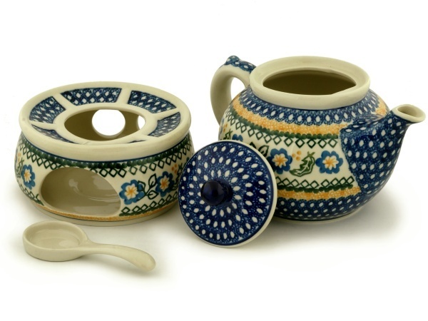 Tea or Coffee Pot with Heater 40 oz