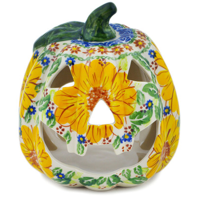 Jack O Lantern Candle Holder 6"