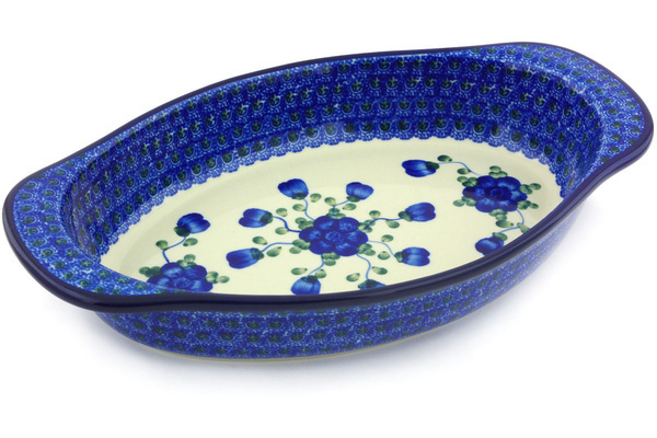 Oval Baker with Handles 13"