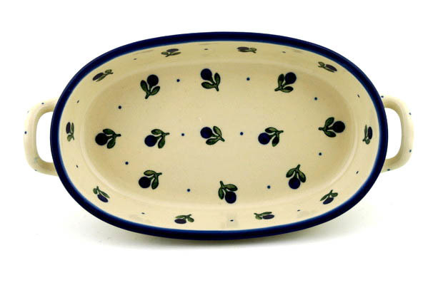 Oval Baker with Handles 9"