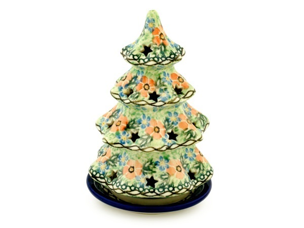Christmas Tree Candle Holder 7"