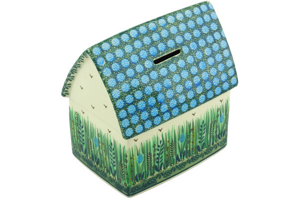 House Shaped Piggy Bank 6"