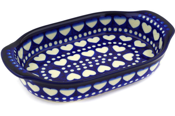 Oval Baker with Handles 8"