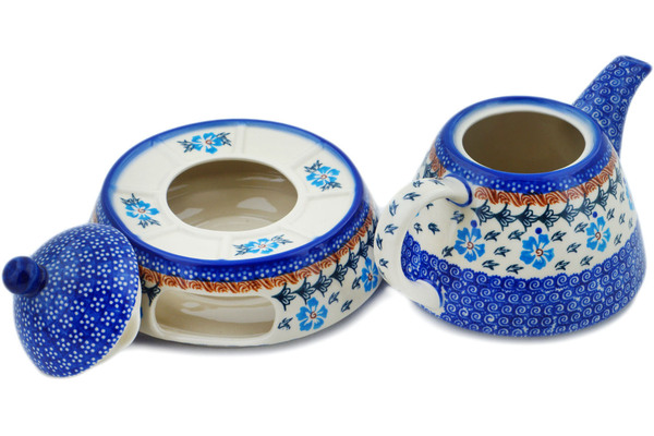 Tea or Coffee Pot with Heater 39 oz