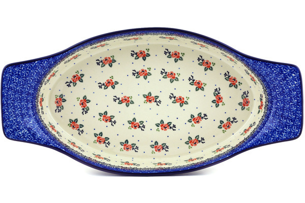 Oval Baker with Handles 18"