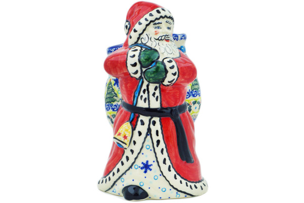 Santa Shaped Jar 9"