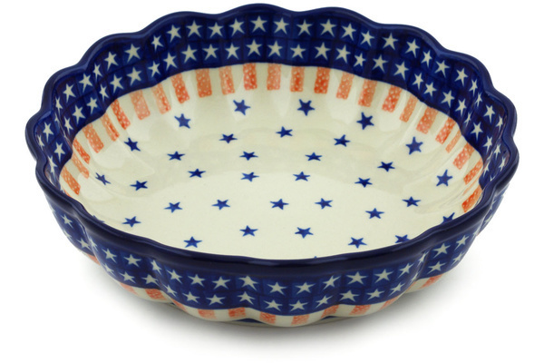 Scalloped Fluted Bowl 8"