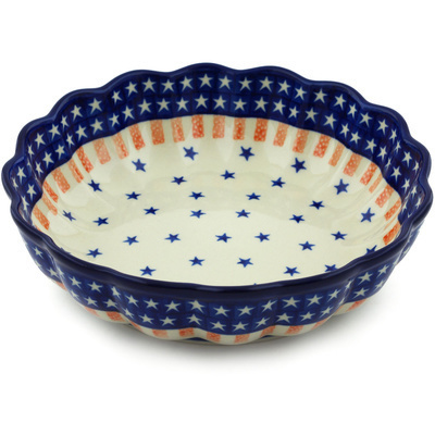 Scalloped Fluted Bowl 8"