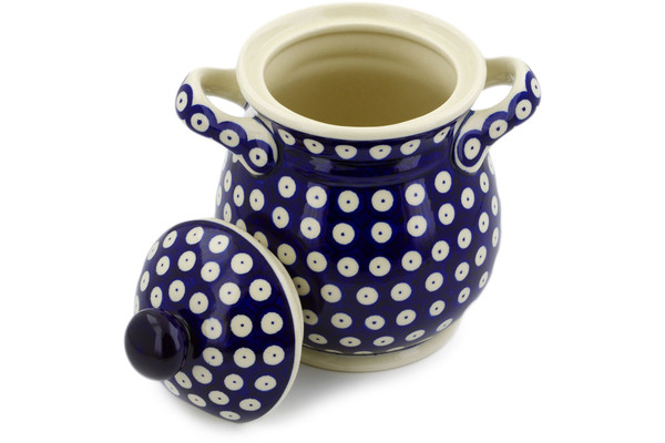 Jar with Lid and Handles 8"