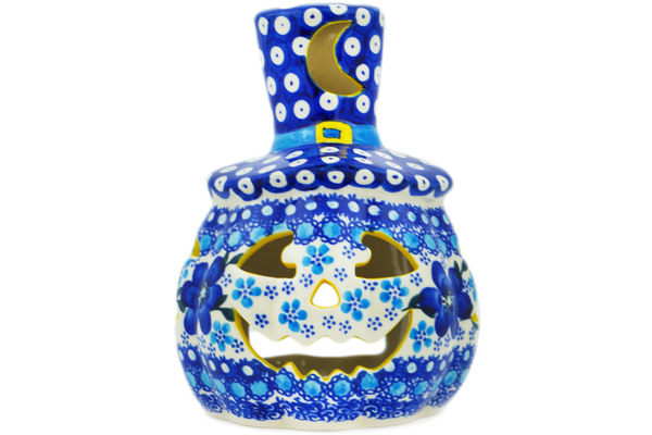 Jack O Lantern Candle Holder 7"