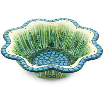 Scalloped Fluted Bowl 10"