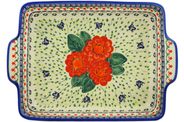 Rectangular Baker with Handles 15"