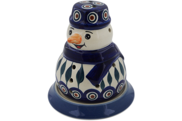 Snowman Candle Holder 5"
