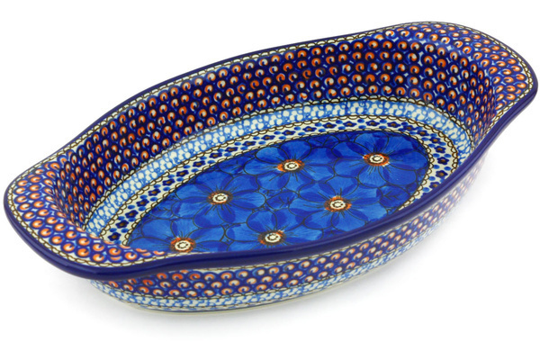 Oval Baker with Handles 13"