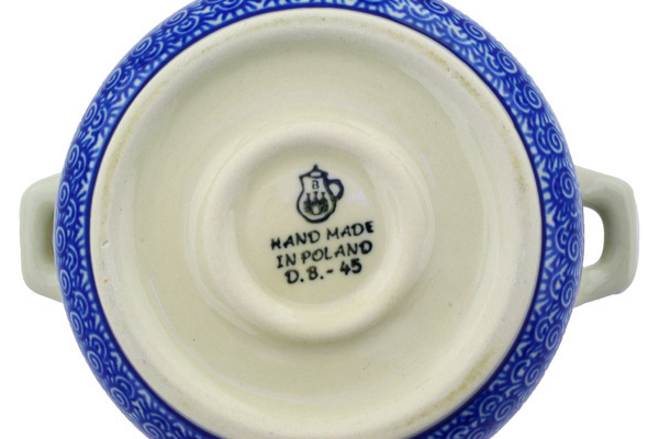 Jar with Lid and Handles 6"