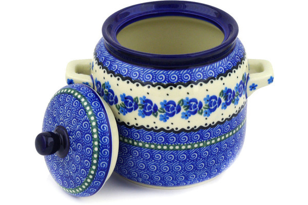 Jar with Lid and Handles 6"