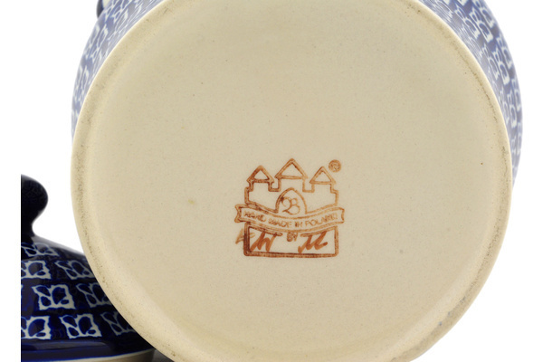 Jar with Lid and Handles 8"