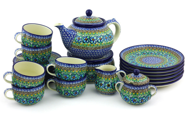 Dessert Set for 6 with Heater 40 oz