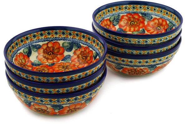 Set of 6 Bowls 7"