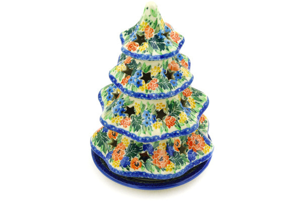Christmas Tree Candle Holder 7"