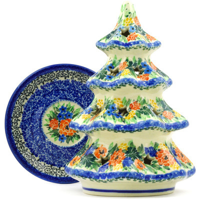 Christmas Tree Candle Holder 7"