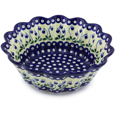 Scalloped Fluted Bowl 11"