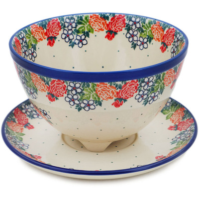 Colander with Plate 8"