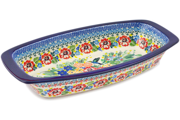 Oval Baker with Handles 14"