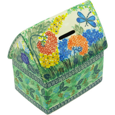 House Shaped Piggy Bank 6"