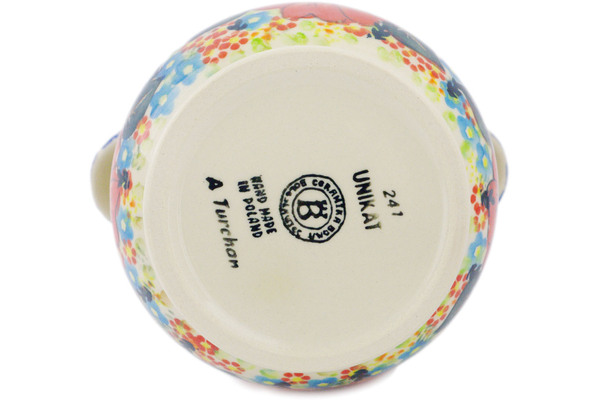 Jar with Lid and Handles 8"