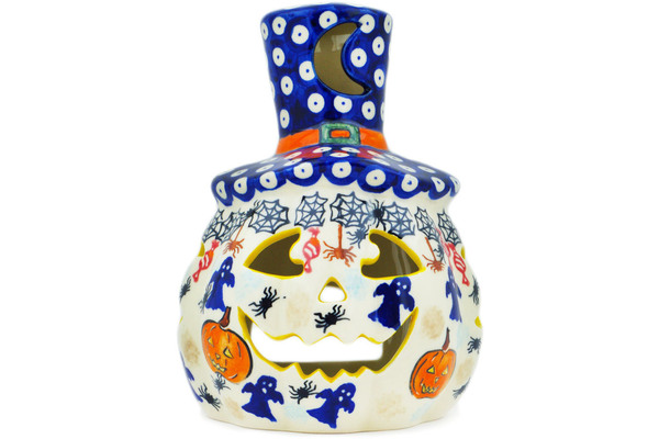 Jack O Lantern Candle Holder 7"