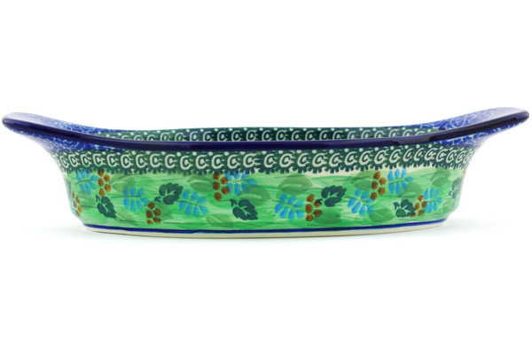 Oval Baker with Handles 9"