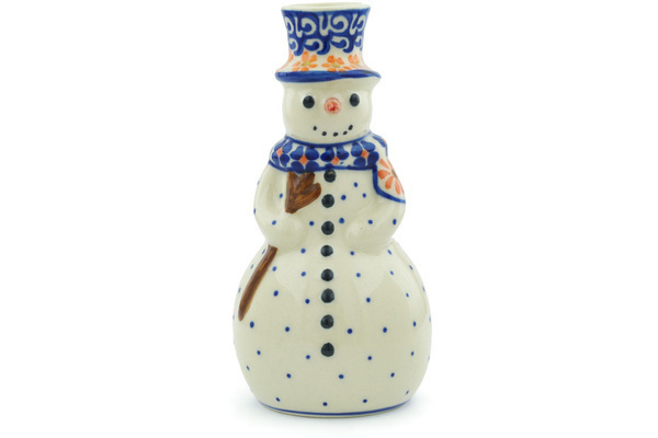 Snowman Candle Holder 6"