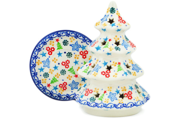 Christmas Tree Candle Holder 6"