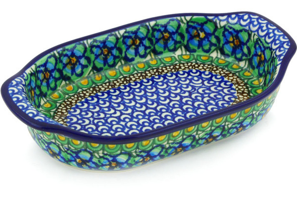 Oval Baker with Handles 8"