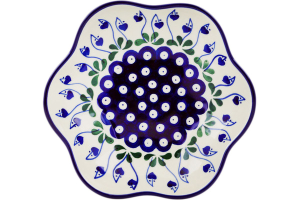 Scalloped Fluted Bowl 8"