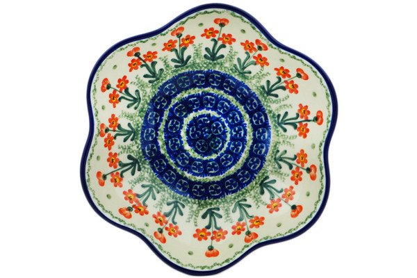 Scalloped Fluted Bowl 8"