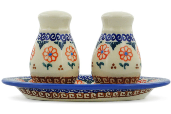 3-Piece Salt and Pepper Set with Tray