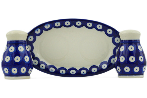 3-Piece Salt and Pepper Set with Tray